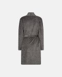 Kort badekåbe i velour | Bomuld | Grå -Decoy