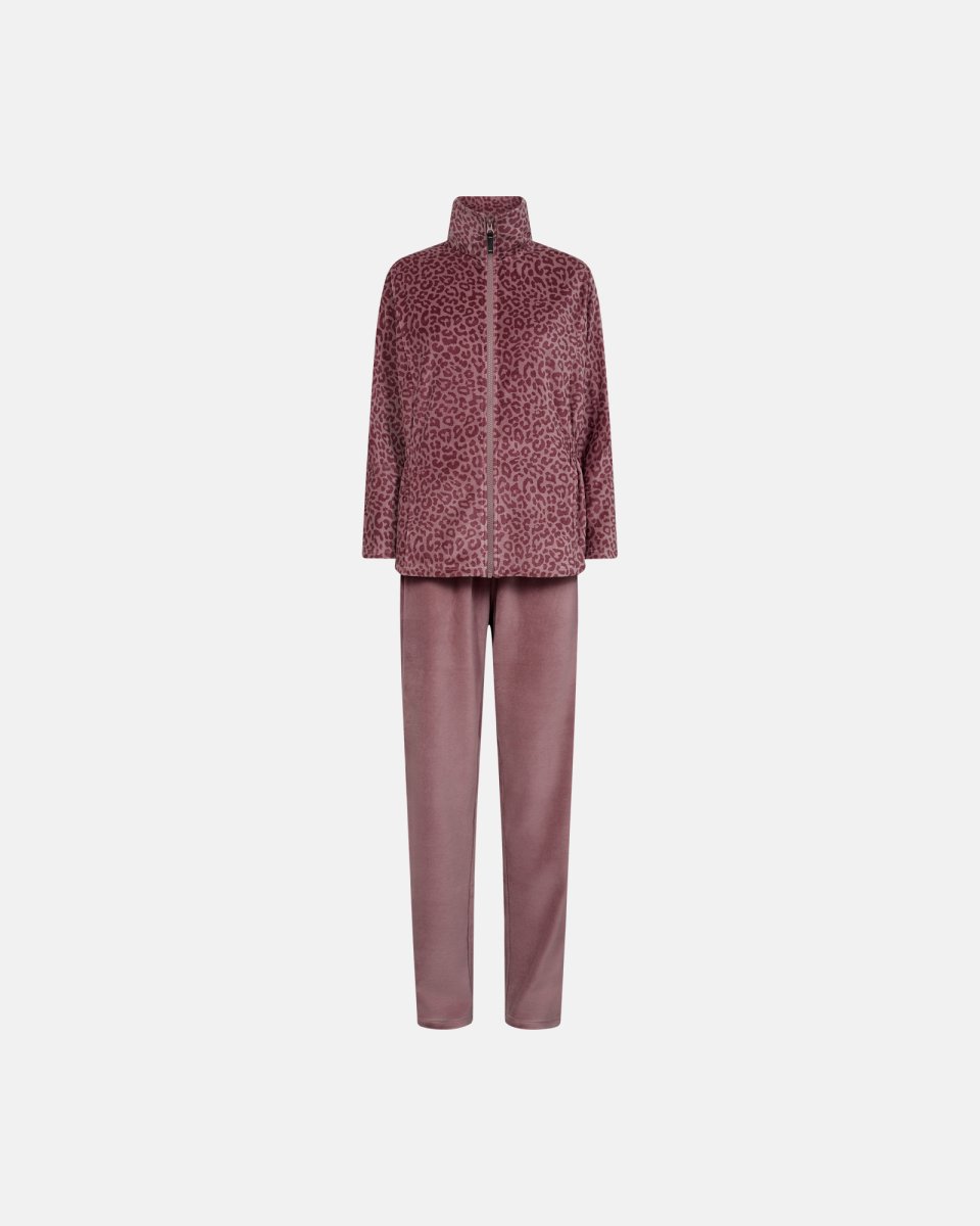 Decoy Pyjamas sæt i velour | Bomuld | Rosa - S