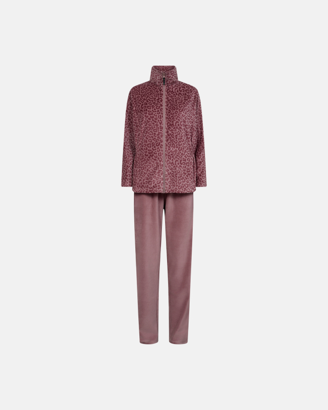 Pyjamas sæt i velour | Bomuld | Rosa
