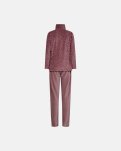 Pyjamas sæt i velour, Bomuld, Rosa