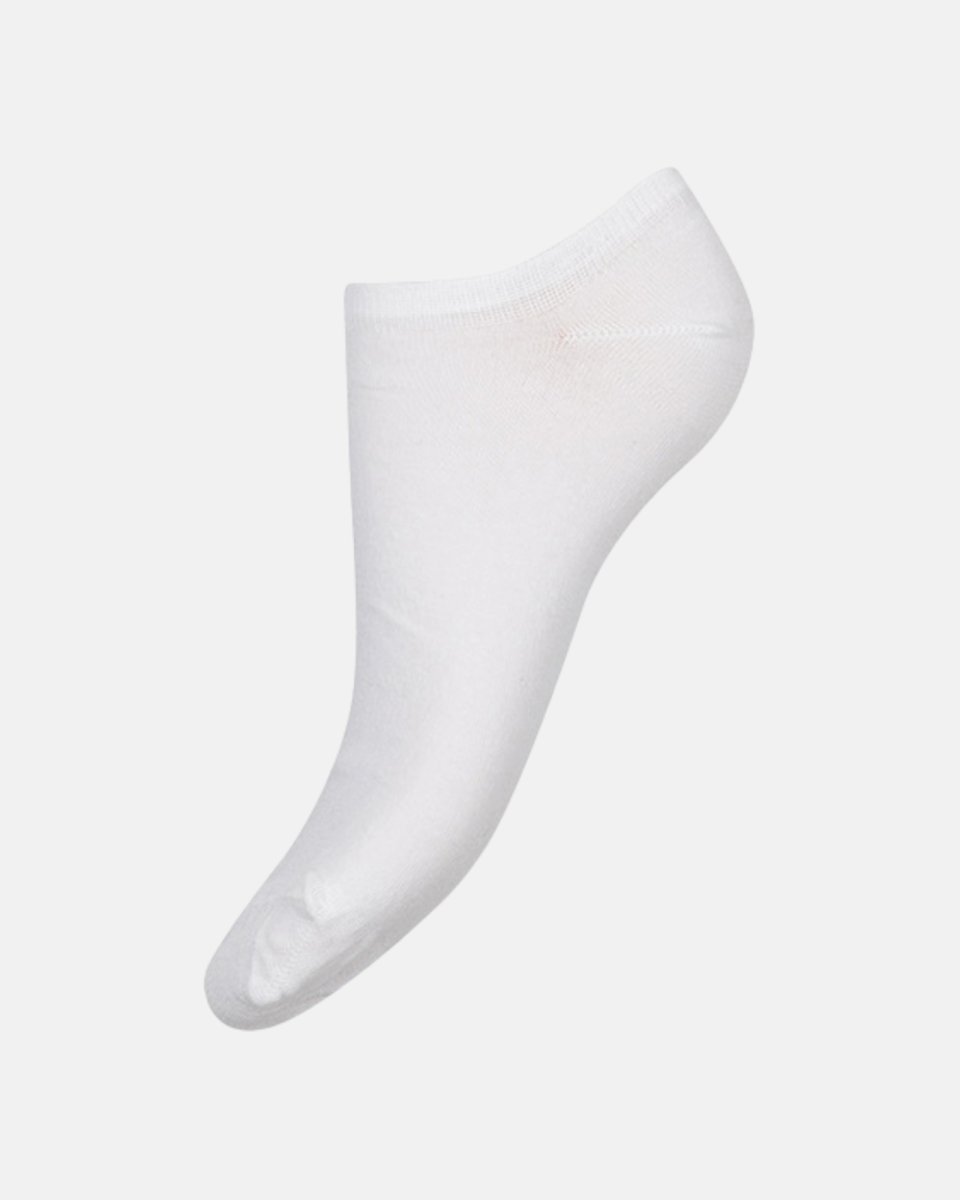 Decoy Footie finstrikket | Bomuld | Hvid - 37-41