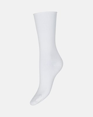 Ankelstrømper 'Fine knit', Bomuld, Hvid