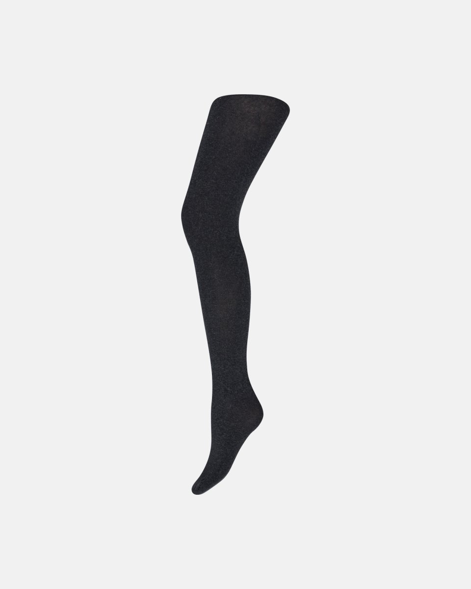 Decoy Lyocell/Uld' strømpebukser | 140 denier | mørk melange - XL