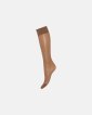 Knælang strømpe 'Silk look' 2-pak  | 20 denier | Caramel - Decoy