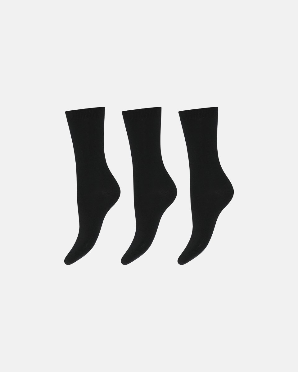 Decoy Ankelstrømper 3-pak | Bomuld | Sort - 37-41