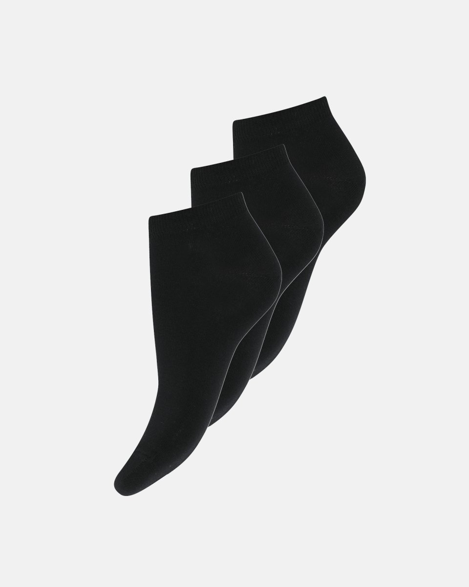 Decoy 3 pak footie | Bomuld | Sort - 37-41