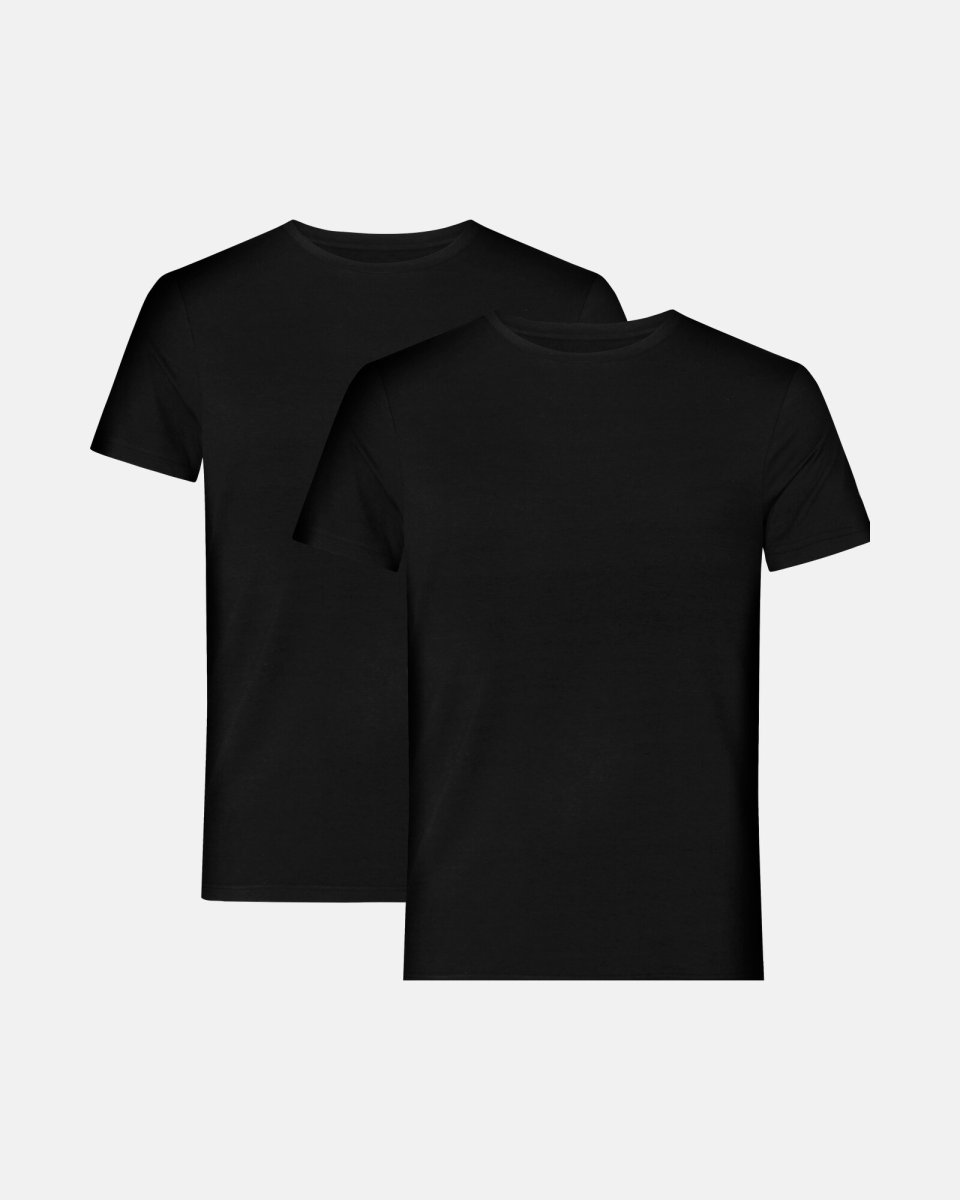 Resteröds T-shirt, 2-pak | 100% Økologisk bomuld | Sort - S