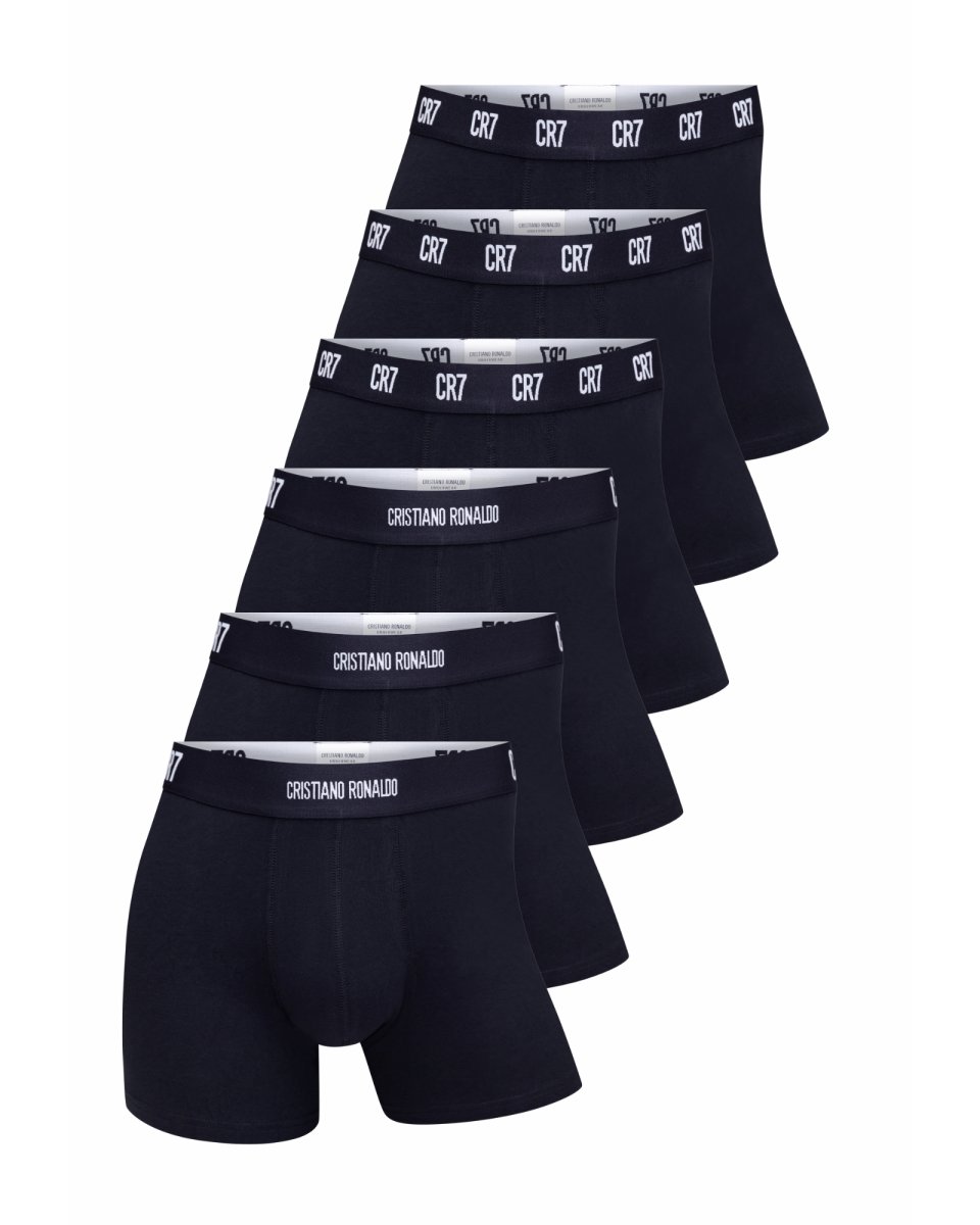 CR7 Tights 'basic' 6-pak | Bomuld | Sort - M
