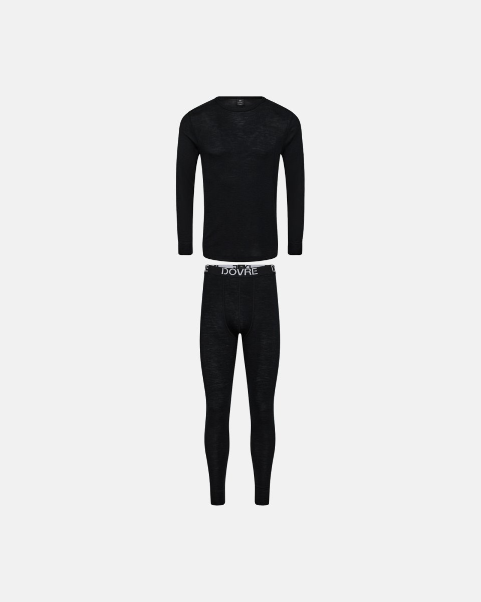 Dovre Pyjamas sæt | 100% uld | Navy - S