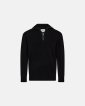 Liam zip pullover | Uld | Sort - Resteröds