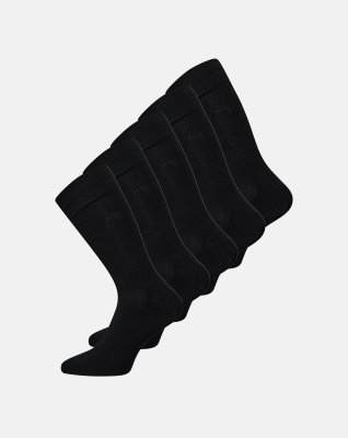 5-pak Strømper | Bambusviskose | Sort -Claudio