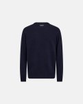 Strik pullover "lean" | Uld | Navy -Resteröds