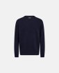 Strik pullover 'lean' | Uld | Navy - Resteröds