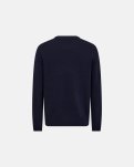 Strik pullover "lean" | Uld | Navy -Resteröds