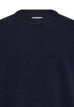 Strik pullover "lean" | Uld | Navy -Resteröds