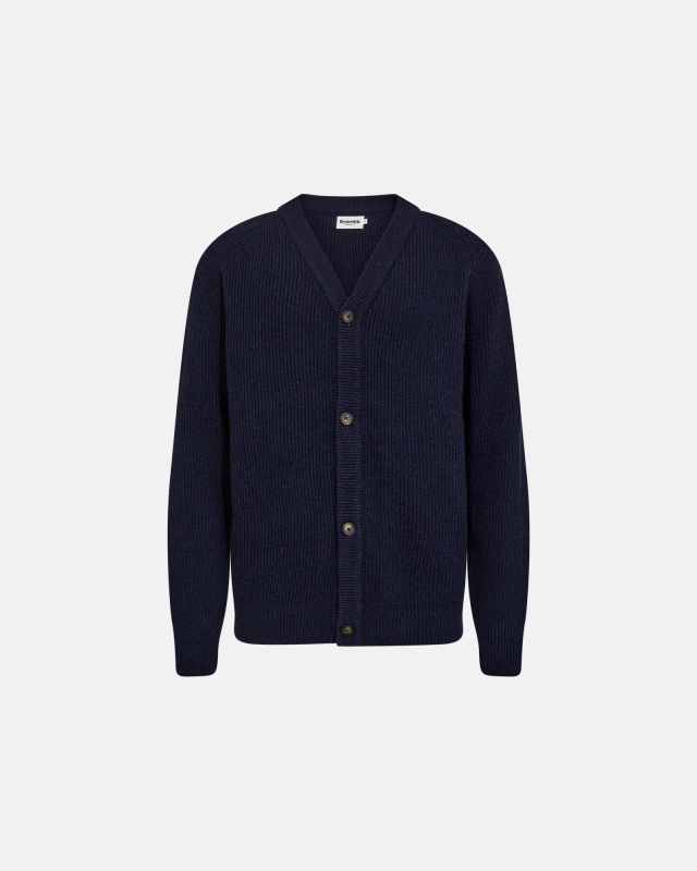 Strik Cardigan ´kyle´ | Uld | Navy