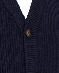 Strik cardigan "kyle" | Uld | Navy -Resteröds
