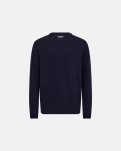 Strik pullover "michael" | Uld | Navy -Resteröds