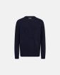 Strik pullover 'michael' | Uld | Navy - Resteröds
