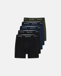 Tights "Kalle" 5-pak | Bambusviskose | Sort/navy/grøn -Resteröds
