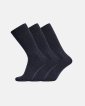 3-pak "Twin" strømper | bomuld/uld | navy - Egtved