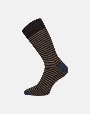 Strømper "no elastic" | Uld | Brun -Egtved