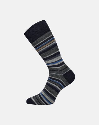 Strømper | Uld | Navy -Egtved