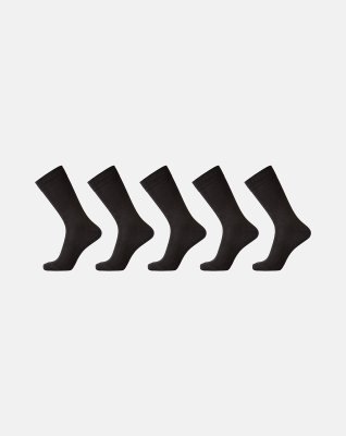 Strømper 5-pak | Bambusviskose | Sort -Egtved