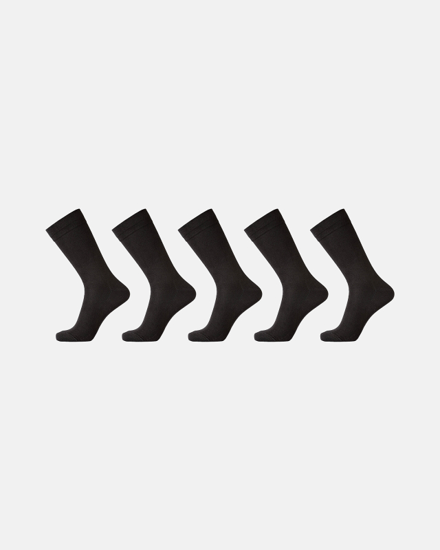 Strømper 5-pak | Bambusviskose | Sort