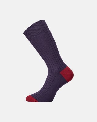 Strømper | Bambusviskose | Lilla -Egtved