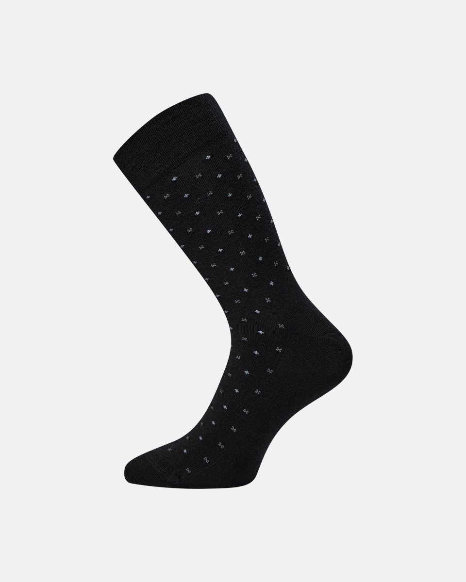 Egtved Strømper "twin no elastic" | Uld/Bomuld | Sort - 40-45