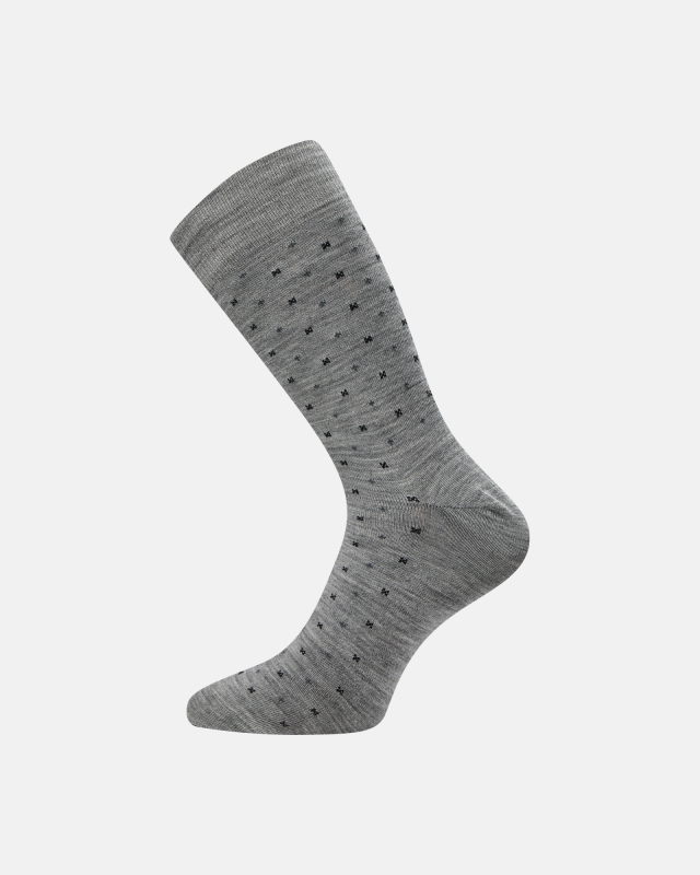 Strømper "twin no elastic" | Uld/Bomuld | Grå
