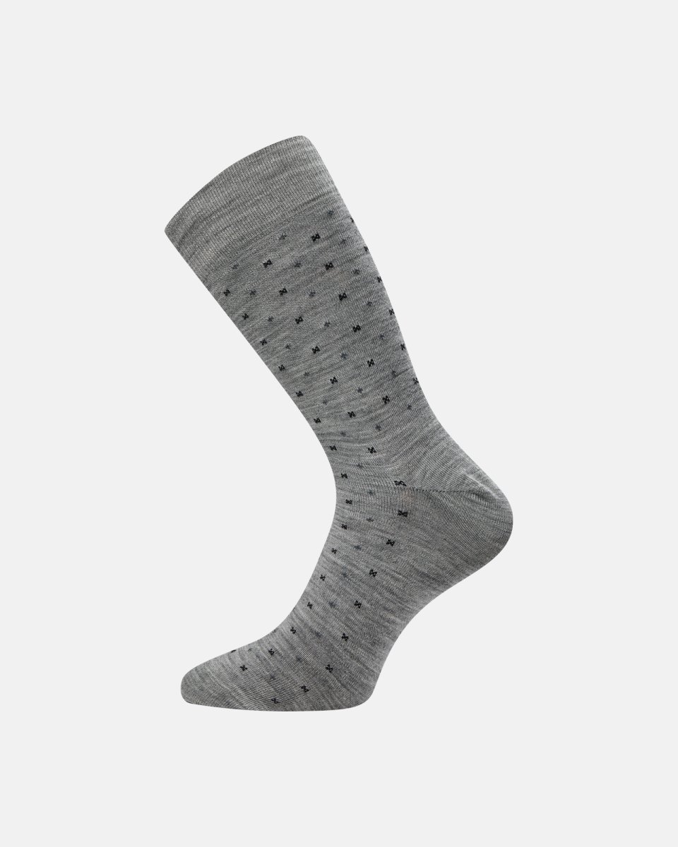 Egtved Strømper "twin no elastic" | Uld/Bomuld | Grå - 45-48