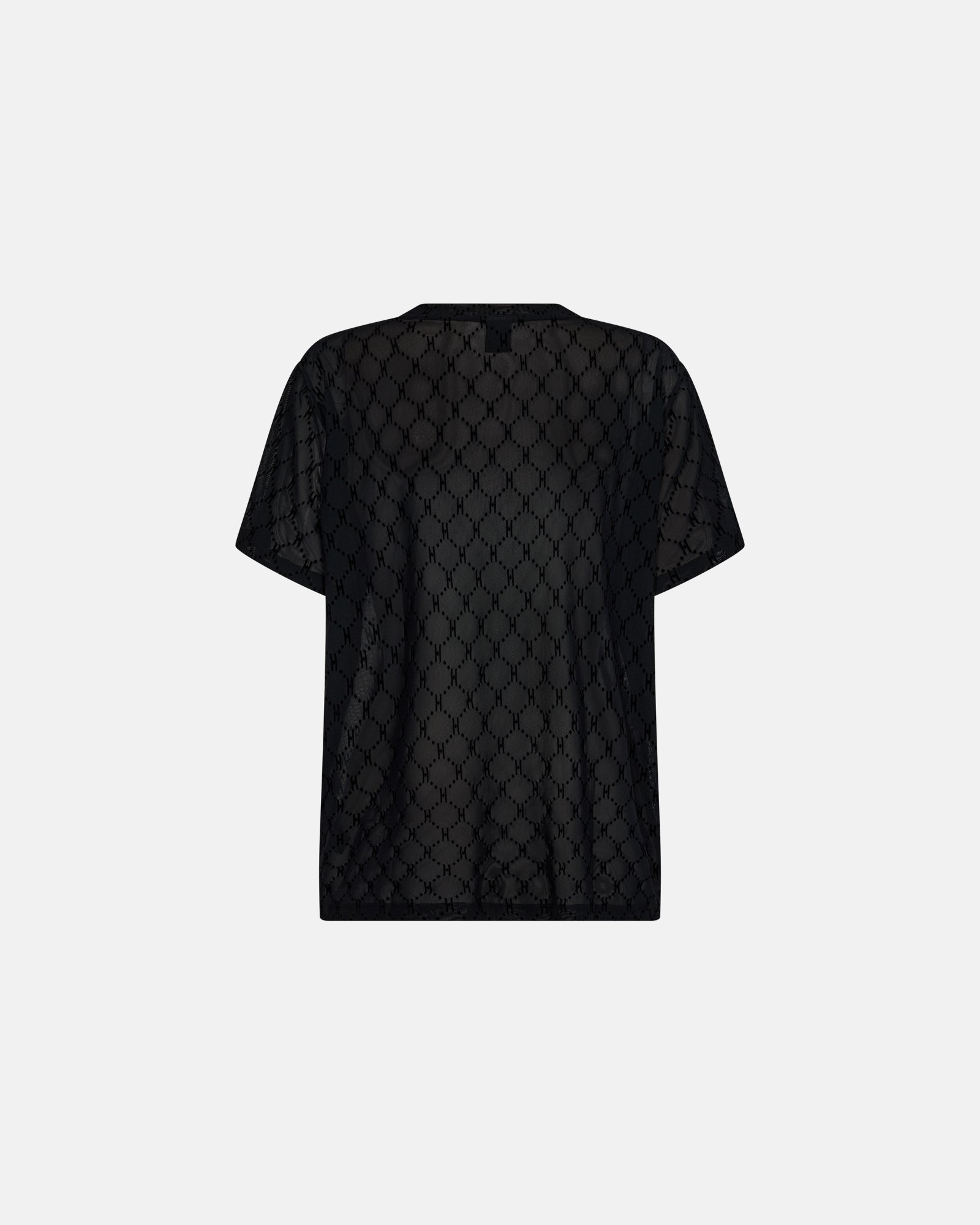 Oversize t-shirt "Mesh" | Polyamid | Sort -Hype the Detail Oversize t-shirt "Mesh" | Polyamid | Sort -Hype the Detail