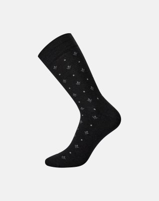 Strømper "twin" | Bomuld/uld | Sort -Egtved