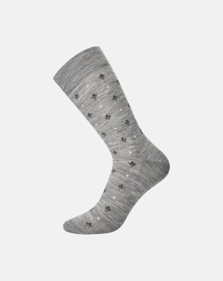 Strømper "twin" | Bomuld/uld | Grå -Egtved