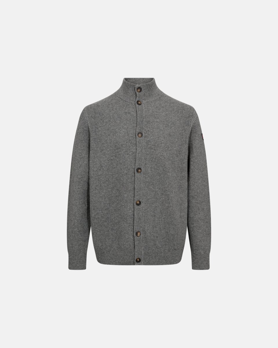 Dovre Strik cardigan | Uld | Lys grå melange - S
