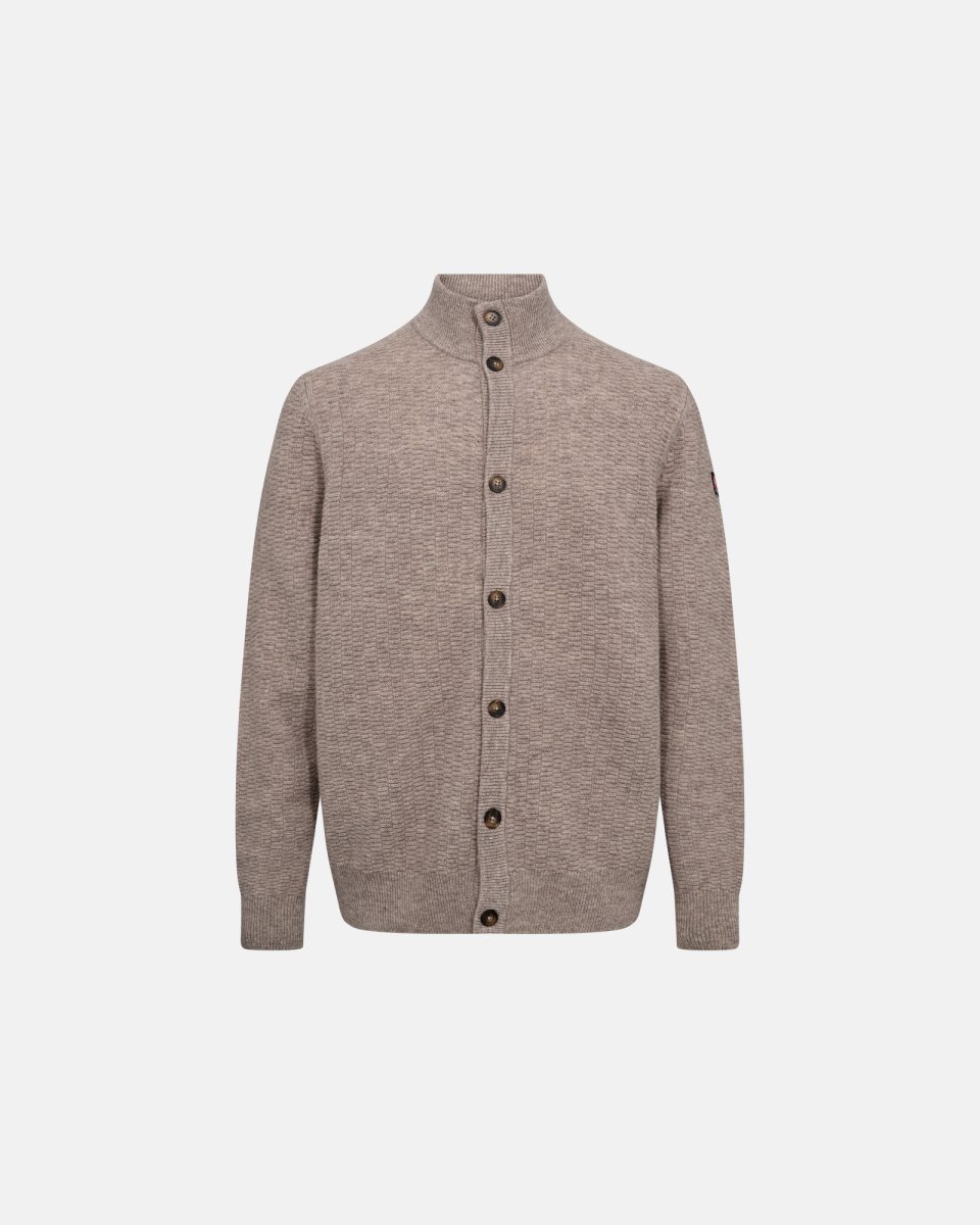 Dovre Strik cardigan | Uld | Sand - M