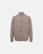 Strik cardigan | Uld | Sand - Dovre