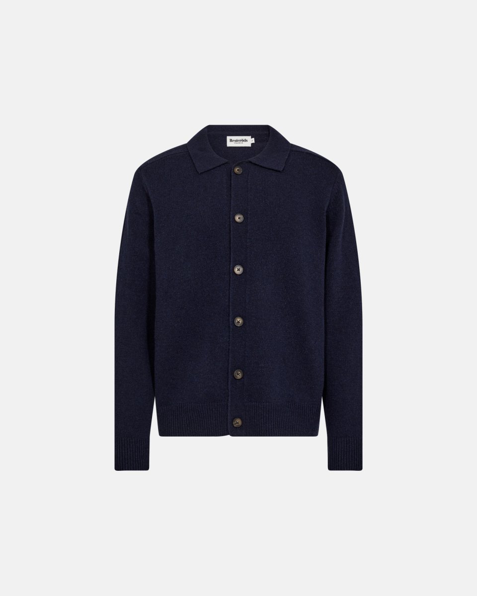 Resteröds Dean cardigan | Uld | Navy - M