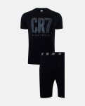 Pyjamas m. shorts | 100% bomuld | Sort -CR7
