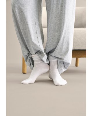 Ankelstrømpe | Bambusviskose | Hvid -JBS of Denmark Women
