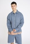 Overshirt 'armstrong' | 100% Bomuld | Blå -Resteröds