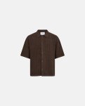 Kortærmet skjorte "george" | Bomuld | Brun -Resteröds