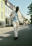 Nas chino, 100% Bomuld, Hvid