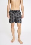 Badeshorts "willy" | 100% polyester | Sort m. mønster -Resteröds