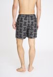 Badeshorts "willy" | 100% polyester | Sort m. mønster -Resteröds