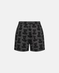 Badeshorts "willy" | 100% polyester | Sort m. mønster -Resteröds