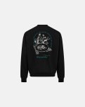 Sweatshirt crewneck "drake" | 100% bomuld | Sort m. backprint -Resteröds