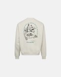 Sweatshirt crewneck "drake" | 100% bomuld | Off white m. backprint -Resteröds